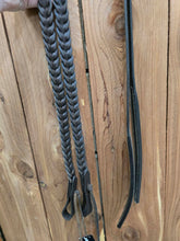 Load image into Gallery viewer, 8' Oiled Braided Split Reins 5/8"
