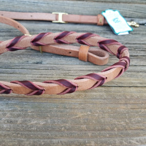 Laced Leather Barrel Reins