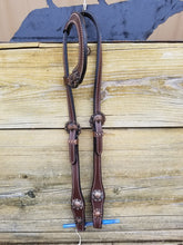 Load image into Gallery viewer, Antiqued Concho Headstall
