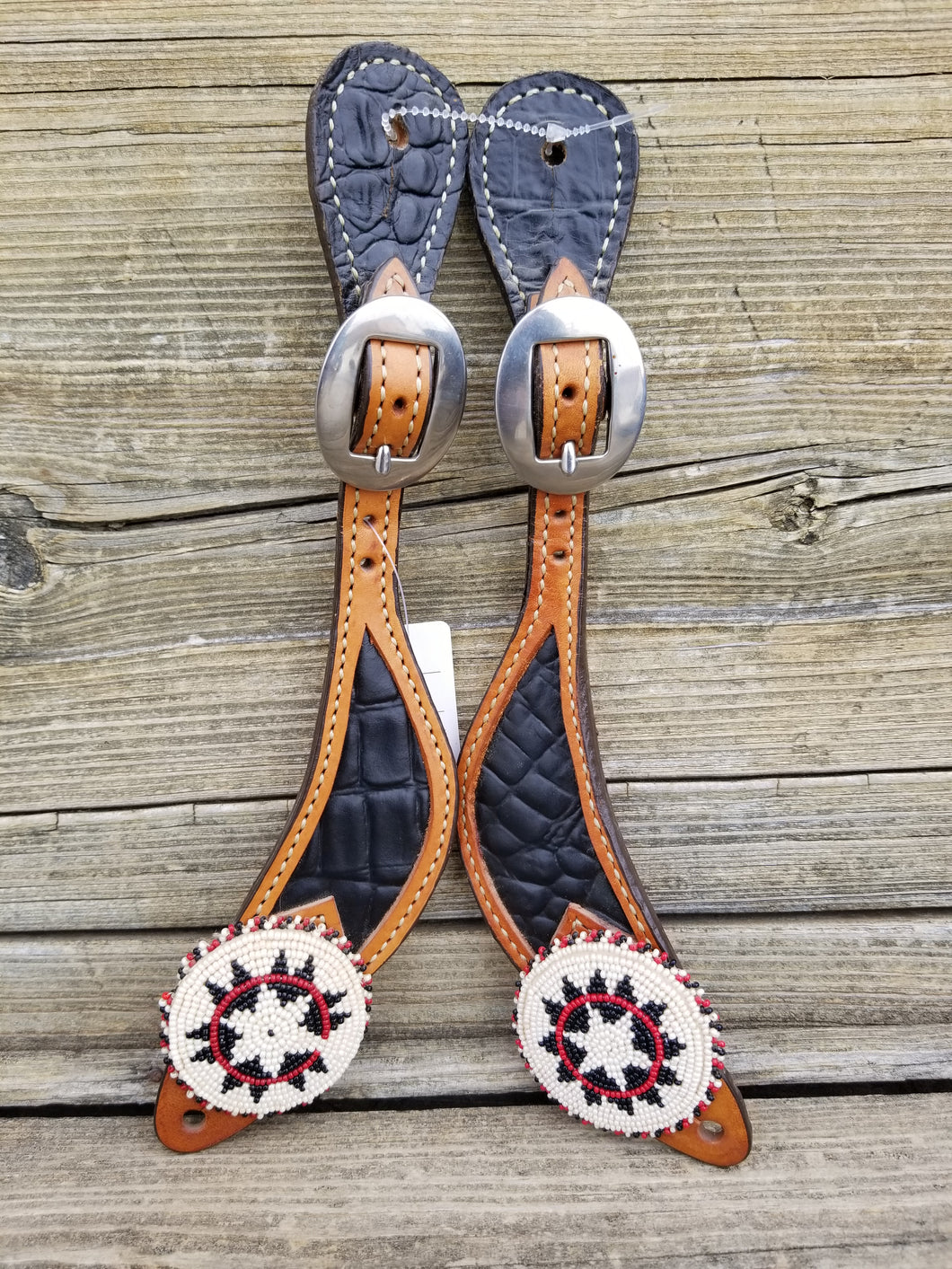 Star Beaded Spur Straps