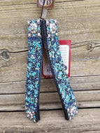 Turquoise Bling Spur Straps
