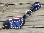 Purple Zebra Spur Straps