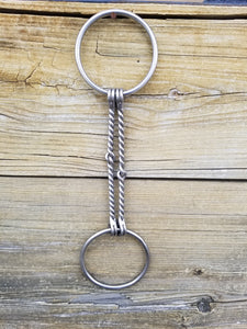 6" Twisted Wire Double Snaffle