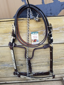 Full Size Star Leather Show Halter