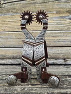 Tyler Men's Antique Striped Rock Grinder Spurs