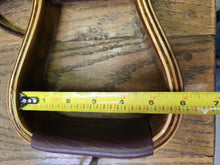 Load image into Gallery viewer, Flat Bottom Wood Stirrups
