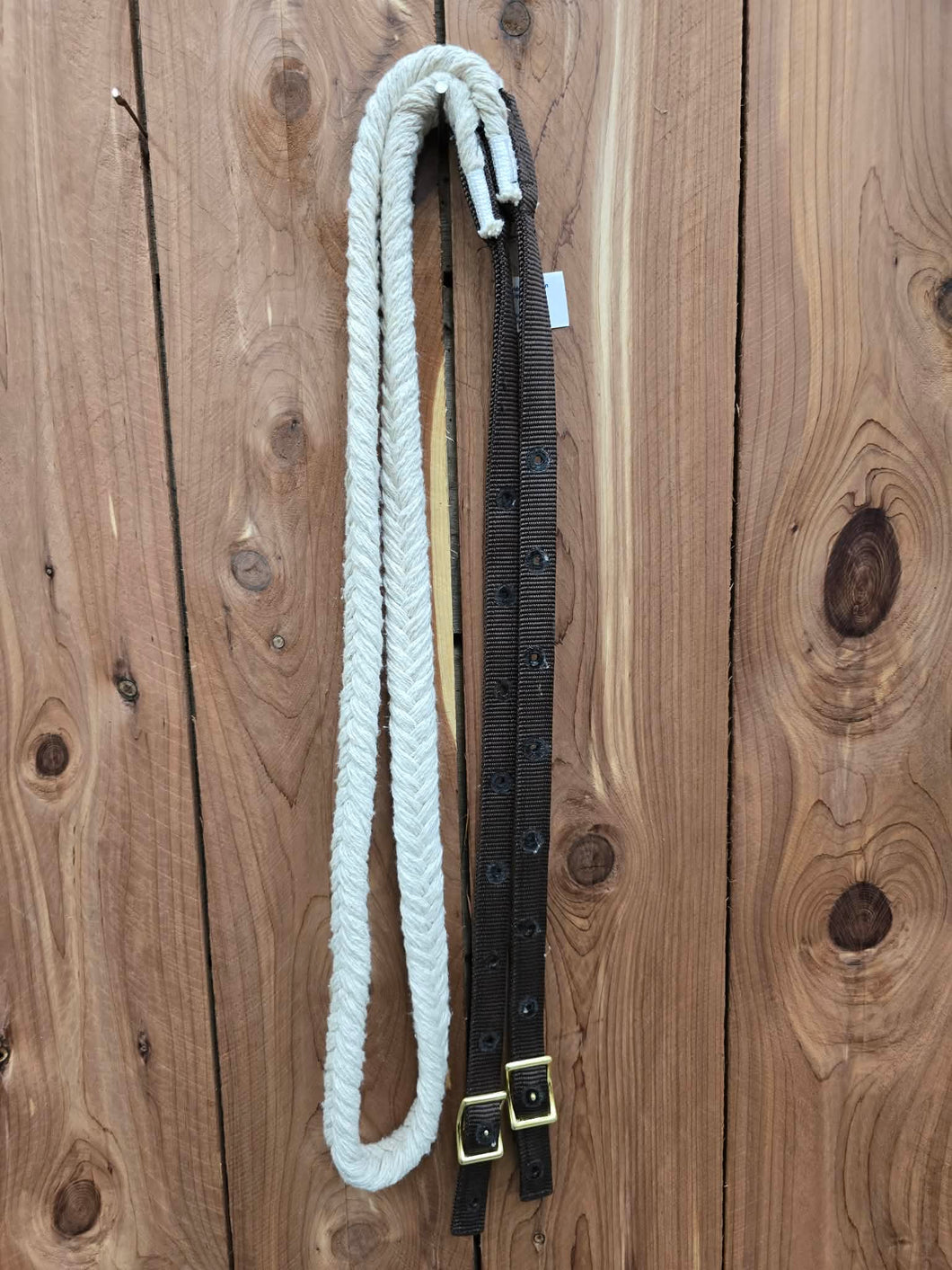 8' Cotton Roping Rein Adjustable Ends – J and S Tack