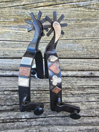 Black Striped Card 8pt Spurs