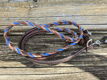 Load image into Gallery viewer, Blood Knot Leather Reins
