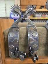 Load image into Gallery viewer, Card Suite Silver Grinder Spurs
