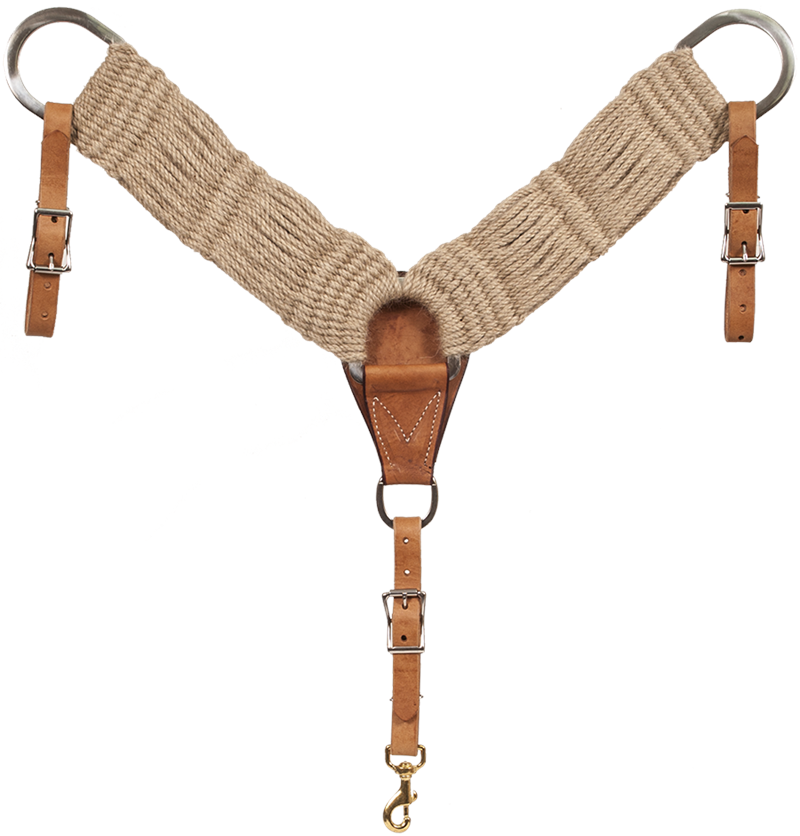 100% Mohair Tan Breast Collar