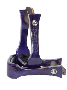 2" Purple Wooden Stirrups