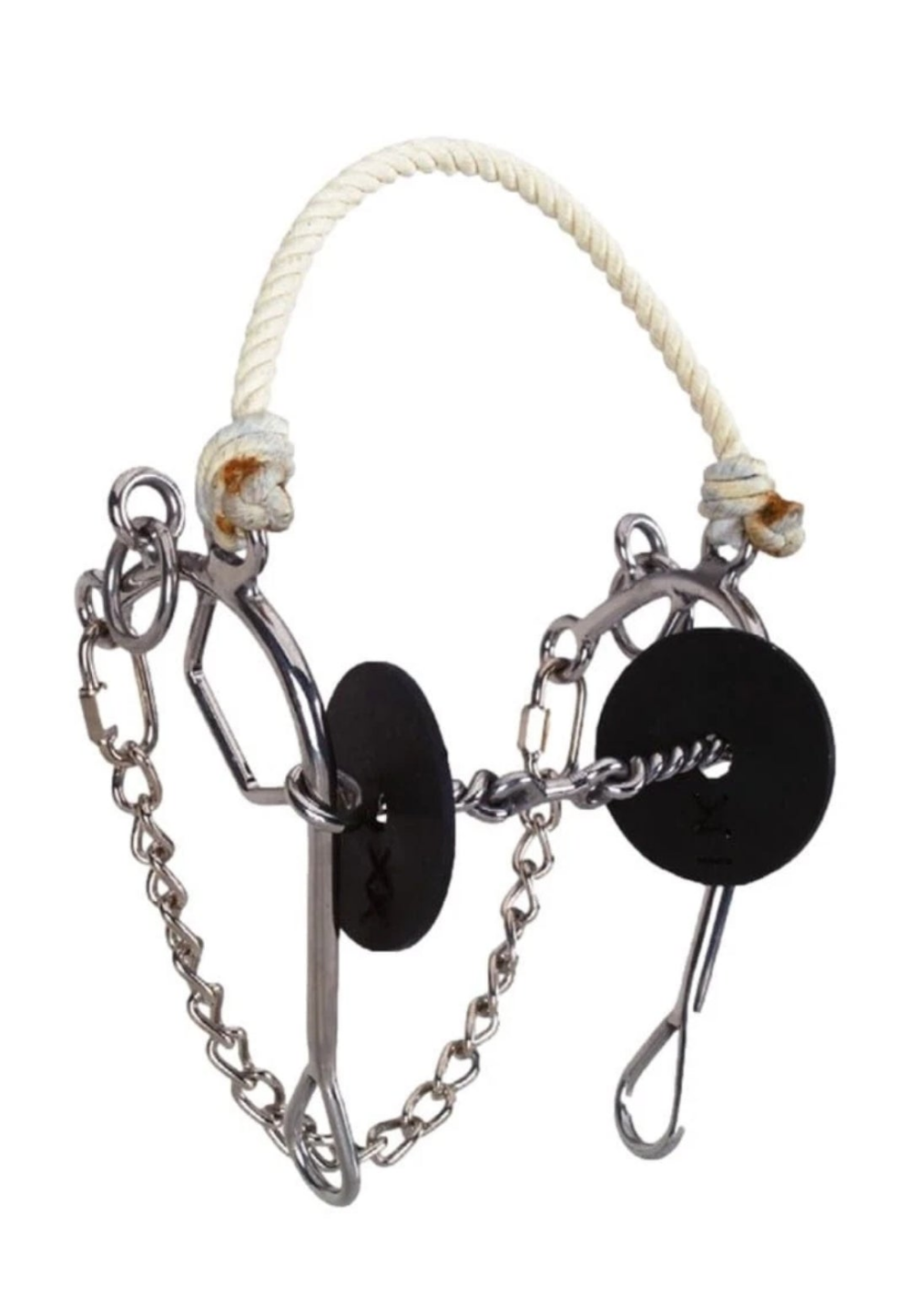 Josey Million Dollar Bit- 3-Piece Twisted Wire Dog Bone Snaffle