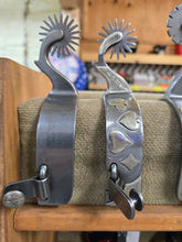 Load image into Gallery viewer, Card Suite Silver Grinder Spurs
