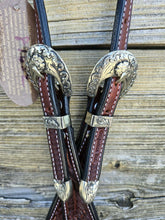 Load image into Gallery viewer, Cowperson Tack Floral Headstall
