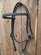 Berlin Leather Black Browband Headstalls
