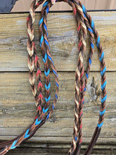 Load image into Gallery viewer, Blood Knot Leather Reins
