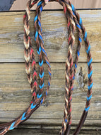 Blood Knot Leather Reins