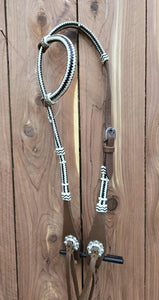 Rawhide Wrapped One Ear Headstalls