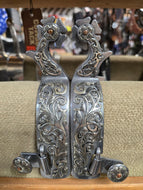 Tyler Silver Scroll Spurs