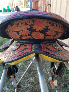 10" Youth Pink Saddle