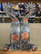 Tyler Copper Floral Spurs