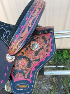 10" Youth Pink Saddle