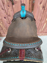Load image into Gallery viewer, HR Turquoise &amp; Chocolate All Around
