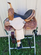 Load image into Gallery viewer, Cloverleaf 6 Black Seat Barrel Saddle
