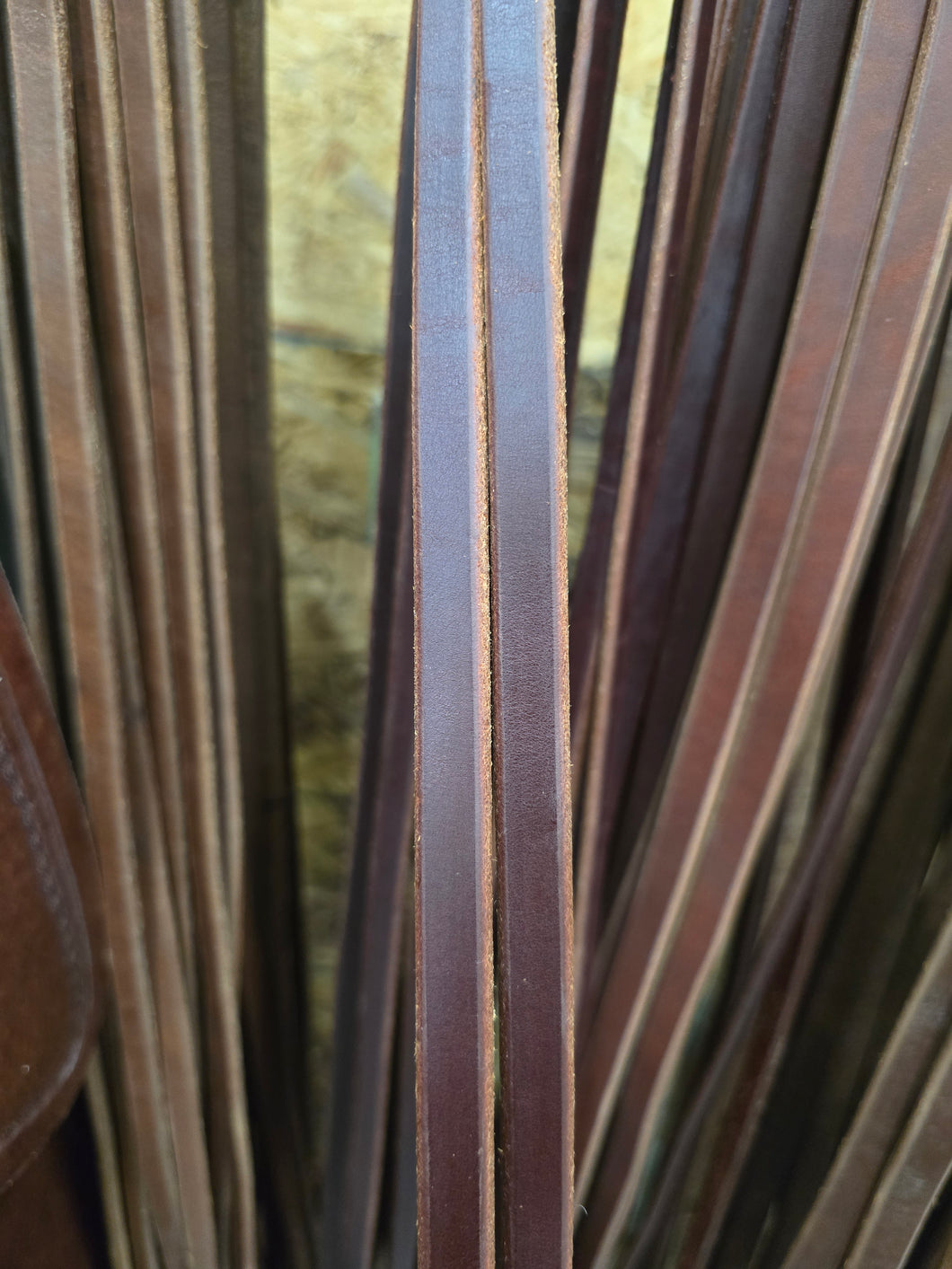 8' Oiled Harness Leather Split Reins