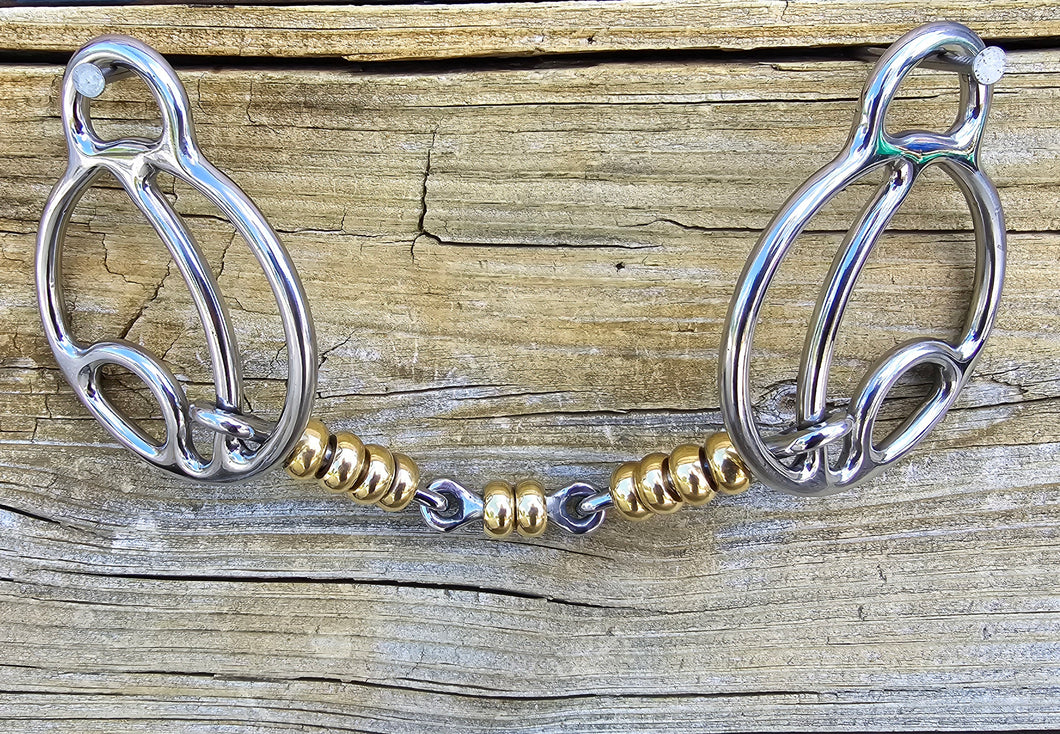 Locked Moon Dogbone with Beads