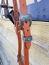 Load image into Gallery viewer, Silver Buckle Headstall
