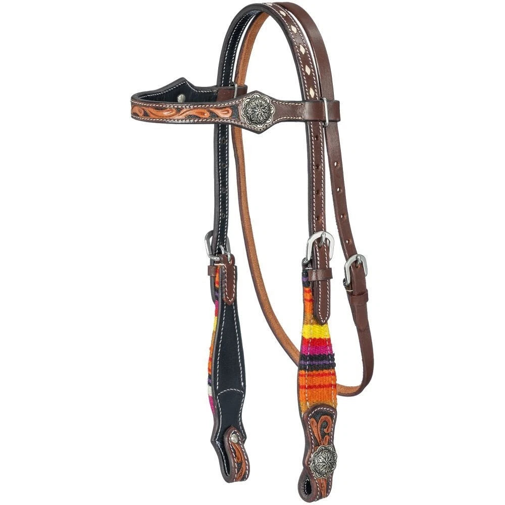 Pony Pecos Browband Headstall Brown