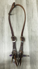 Load image into Gallery viewer, Double Buckle Dotted Rosettes Headstall
