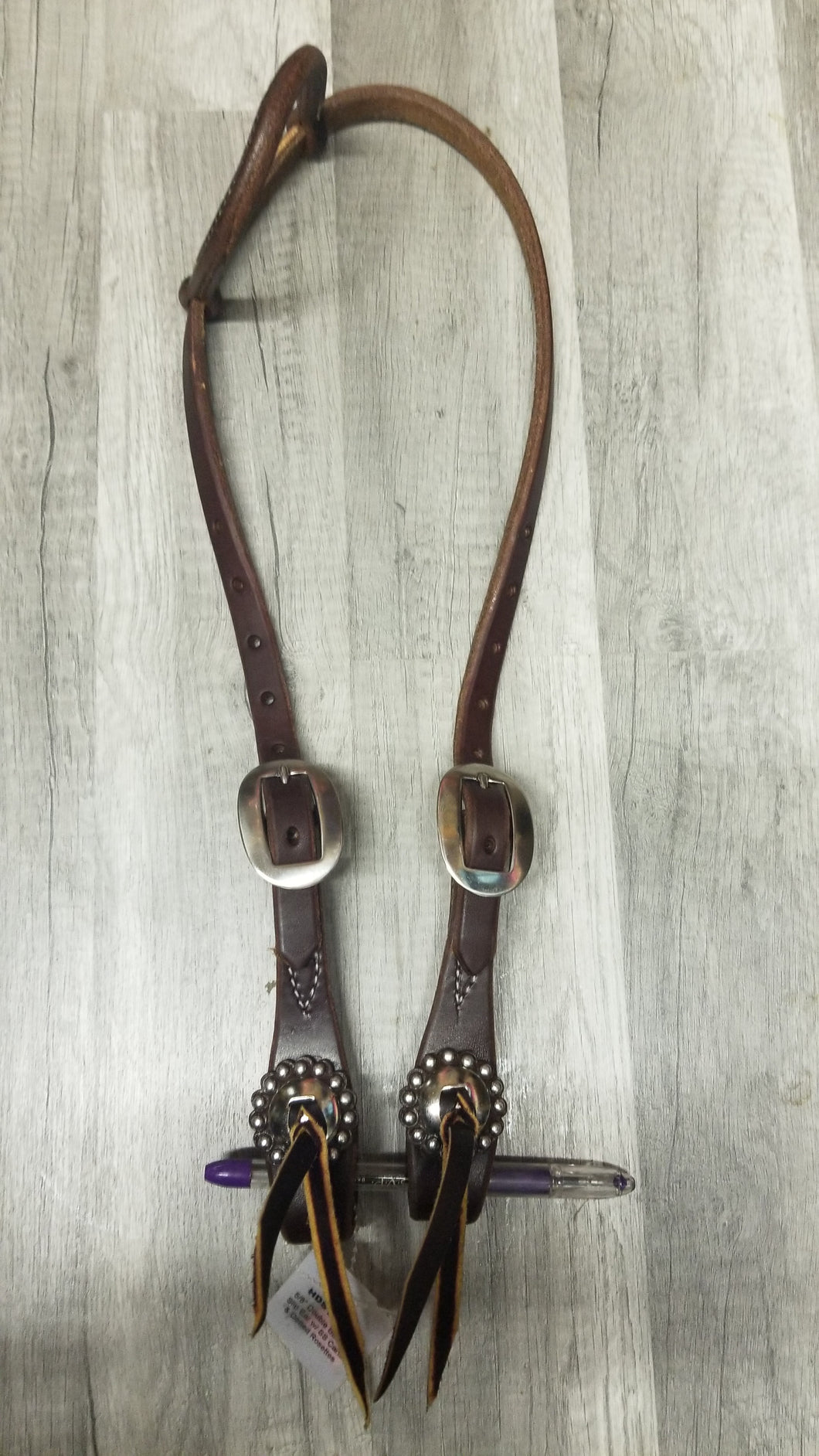 Double Buckle Dotted Rosettes Headstall