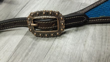 Load image into Gallery viewer, Blue Pendleton Headstall
